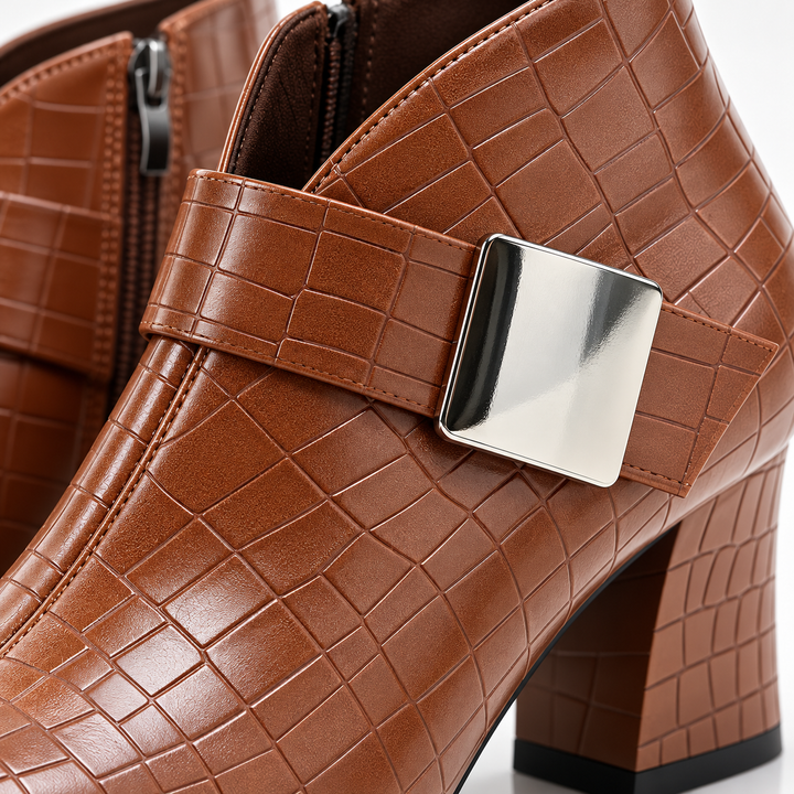 WILMA CROC EMBOSSED BOOT