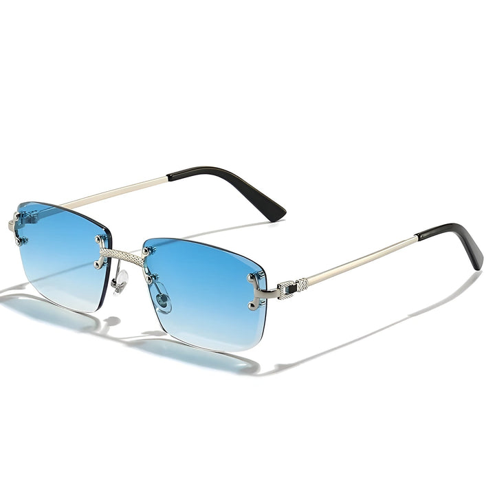 SKY RIMLESS RECTANGULAR SUNGLASSES