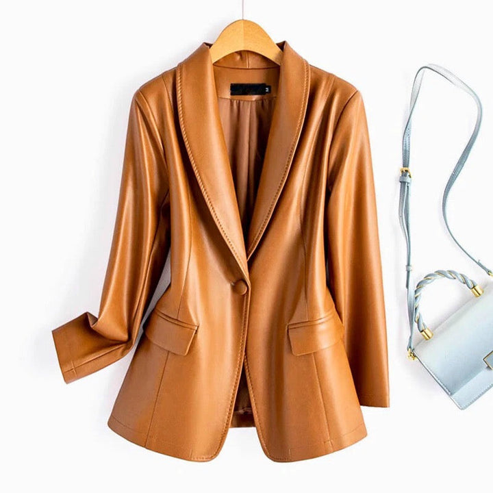 BOSS LADY LEATHER BLAZER