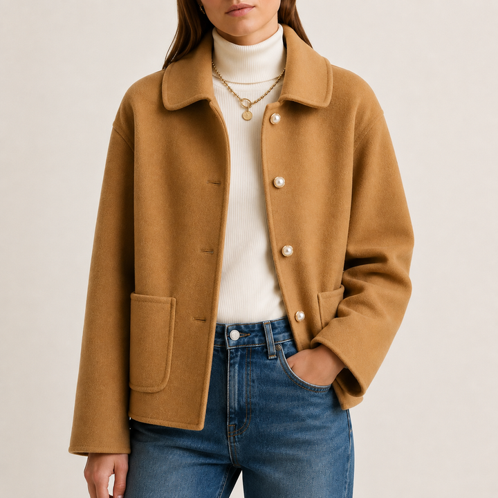 CLARA CASHMERE CROP COAT