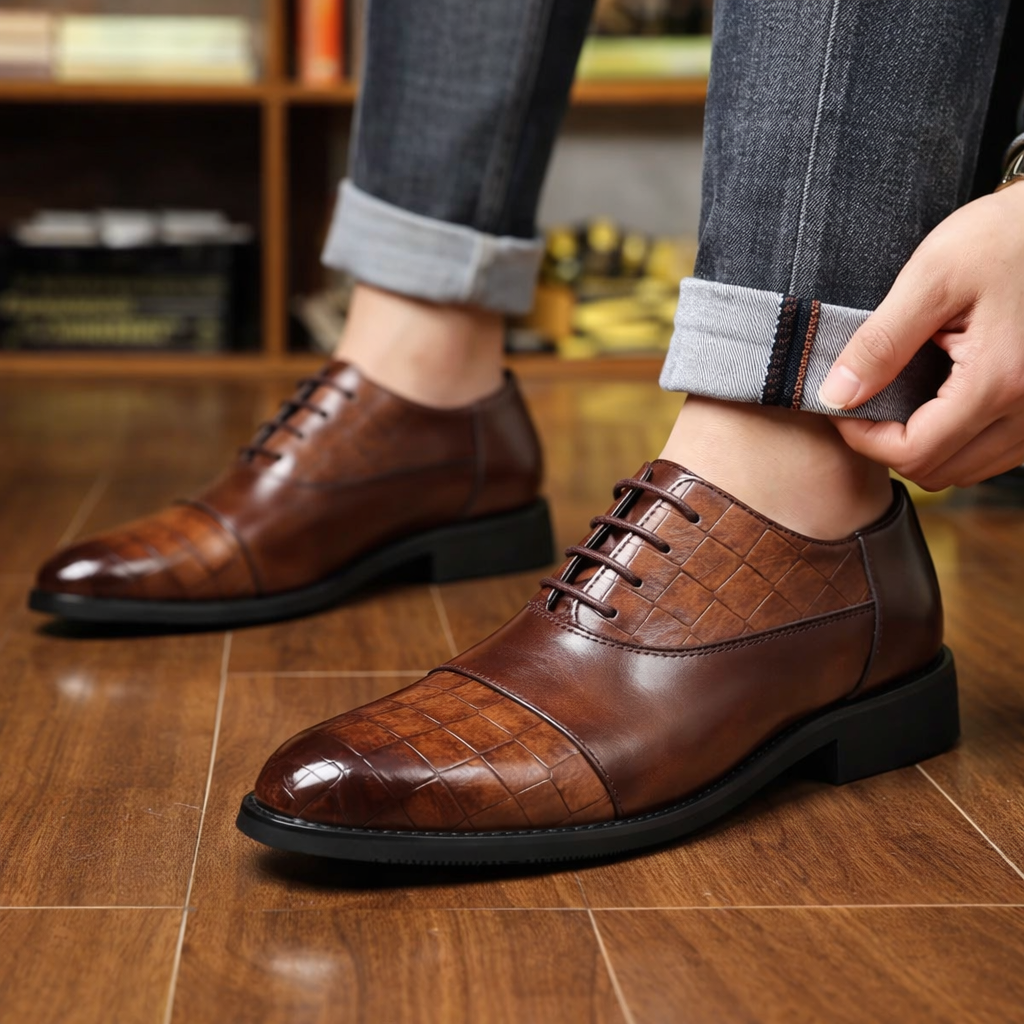 SULLIVAN POINTED LEATHER SHOES