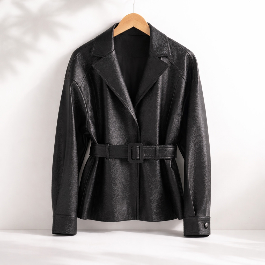 VICTORIA SHEEPSKIN LEATHER JACKET