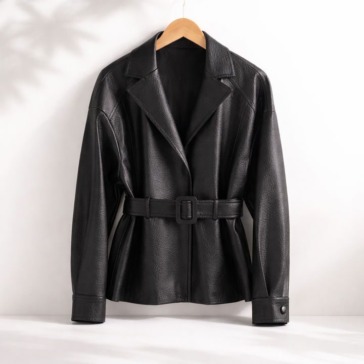 VICTORIA SHEEPSKIN LEATHER JACKET
