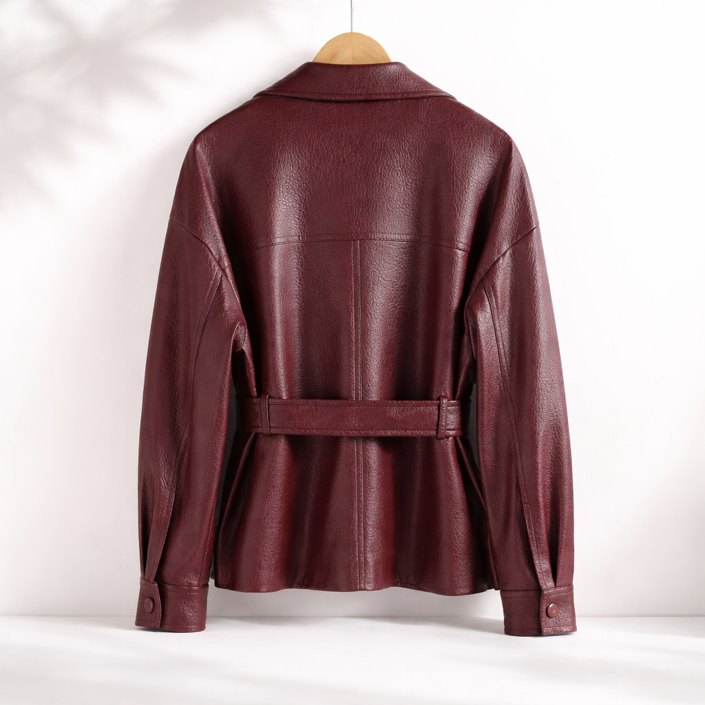 VICTORIA SHEEPSKIN LEATHER JACKET