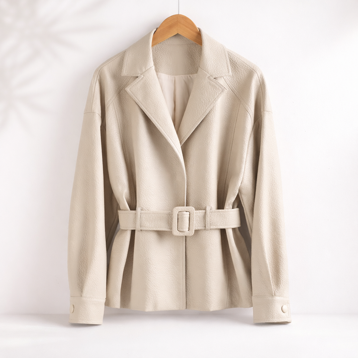 VICTORIA SHEEPSKIN LEATHER JACKET