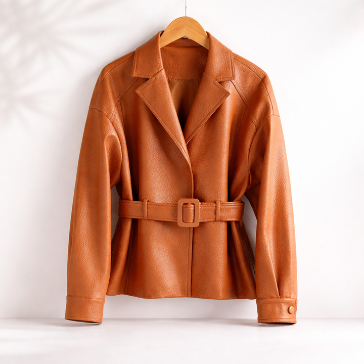 VICTORIA SHEEPSKIN LEATHER JACKET