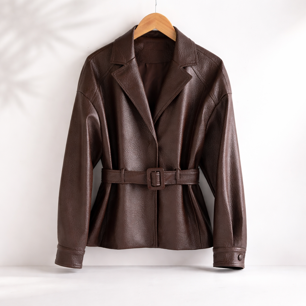 VICTORIA SHEEPSKIN LEATHER JACKET