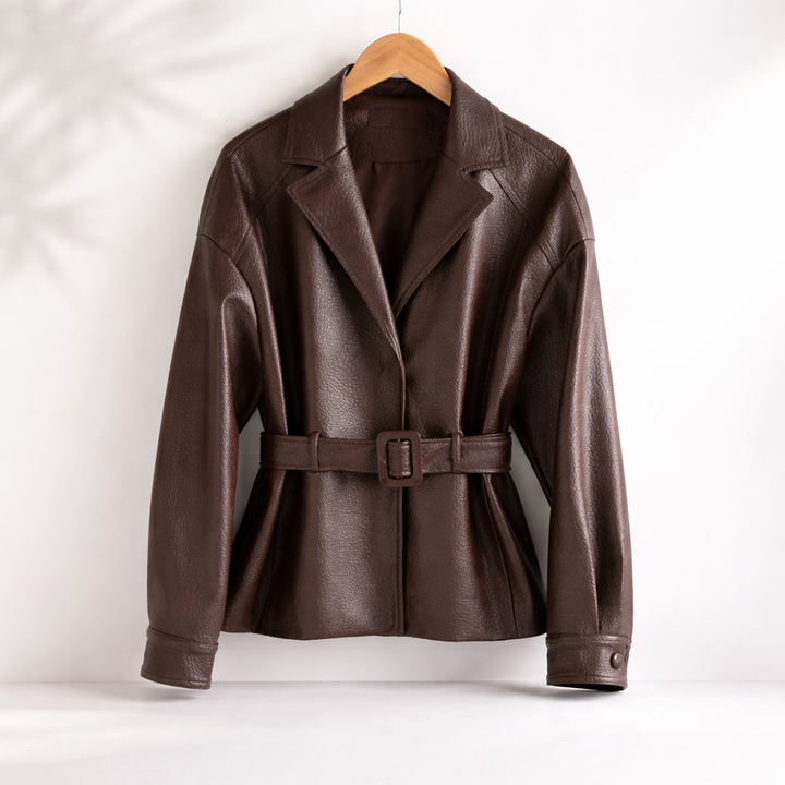 VICTORIA SHEEPSKIN LEATHER JACKET