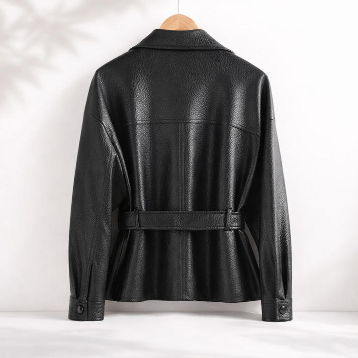 VICTORIA SHEEPSKIN LEATHER JACKET