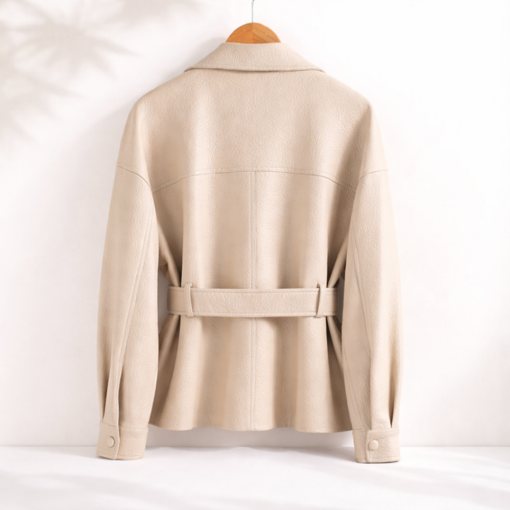 VICTORIA SHEEPSKIN LEATHER JACKET