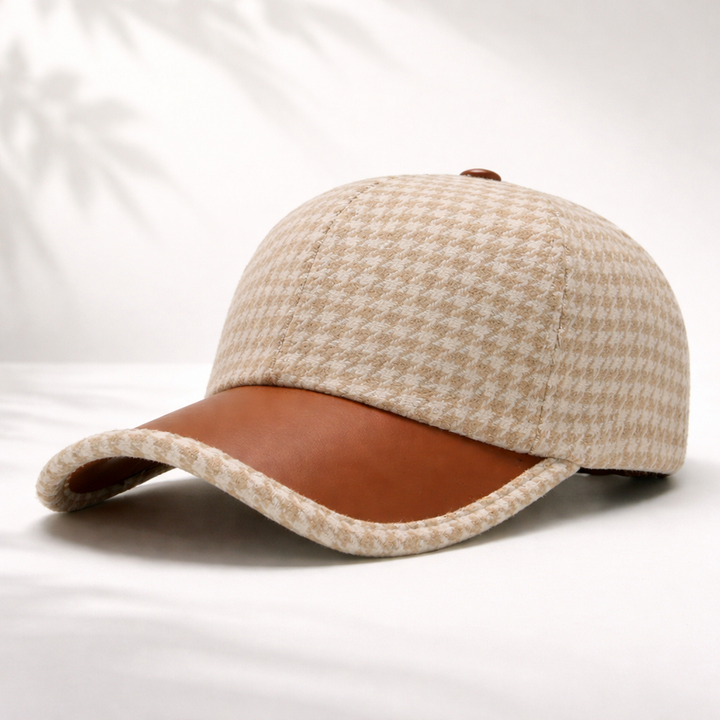 HARLOW LEATHER  BASEBALL CAP