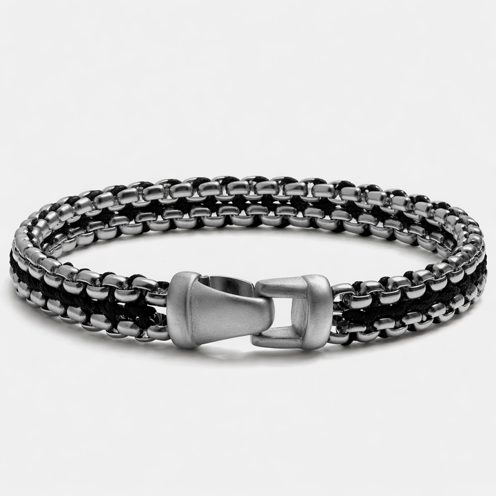 ONYX STEEL LINK BRACELET