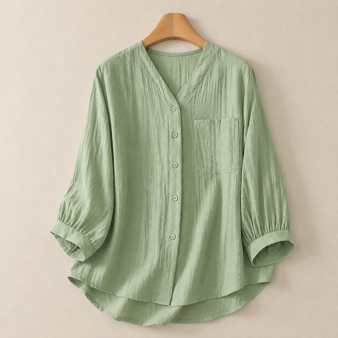 LUCIA LINEN BLOUSE