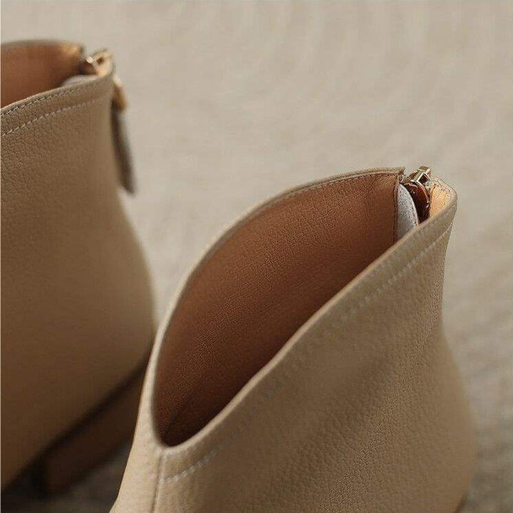 AMARA LEATHER ANKLE BOOTS