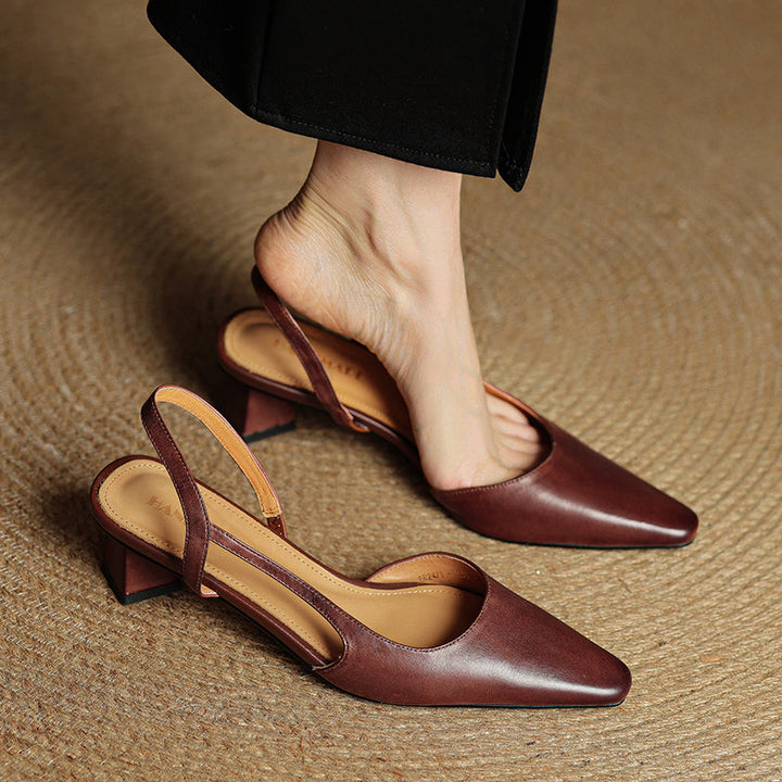 LOREN GENUINE LEATHER HEELS