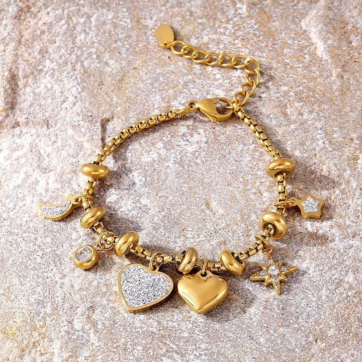 HEARTLINE CHARM BRACELET
