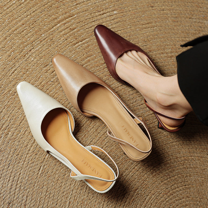 LOREN GENUINE LEATHER HEELS