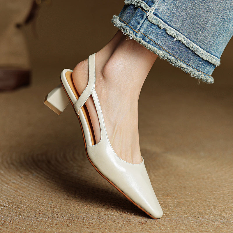 LOREN GENUINE LEATHER HEELS
