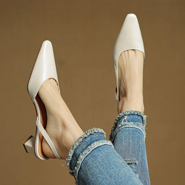 LOREN GENUINE LEATHER HEELS