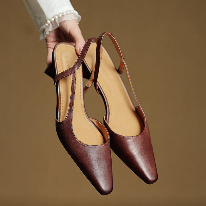 LOREN GENUINE LEATHER HEELS