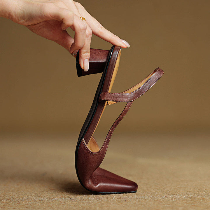LOREN GENUINE LEATHER HEELS
