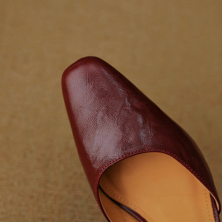 CLARETTE MARY LEATHER HEELS