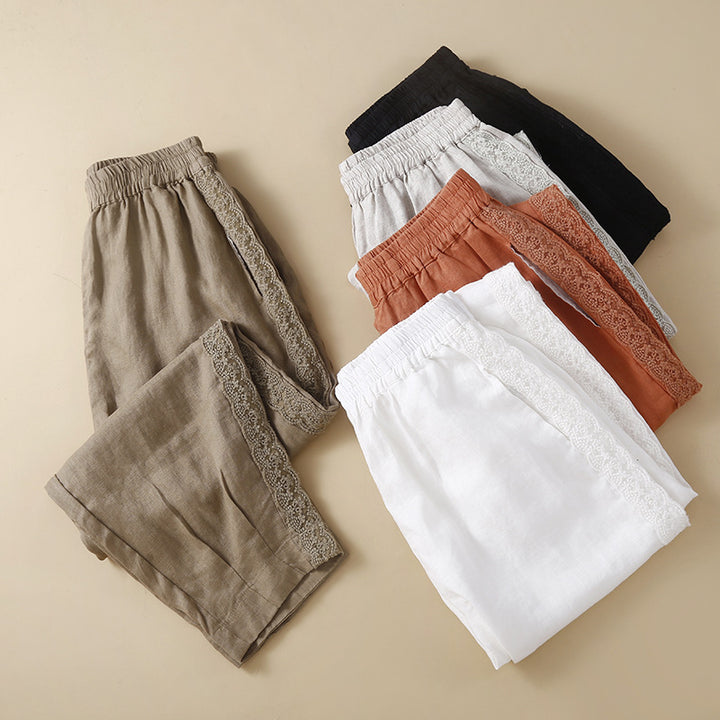 SERENA LACE TRIM PANTS