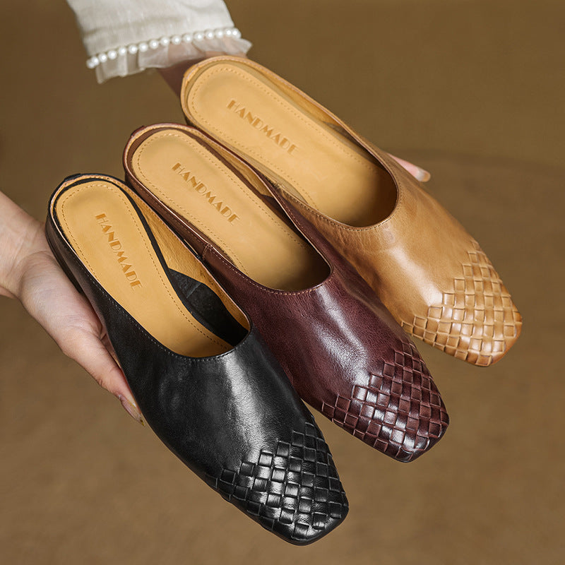 RIVIERA GENIUNE LEATHER MULES