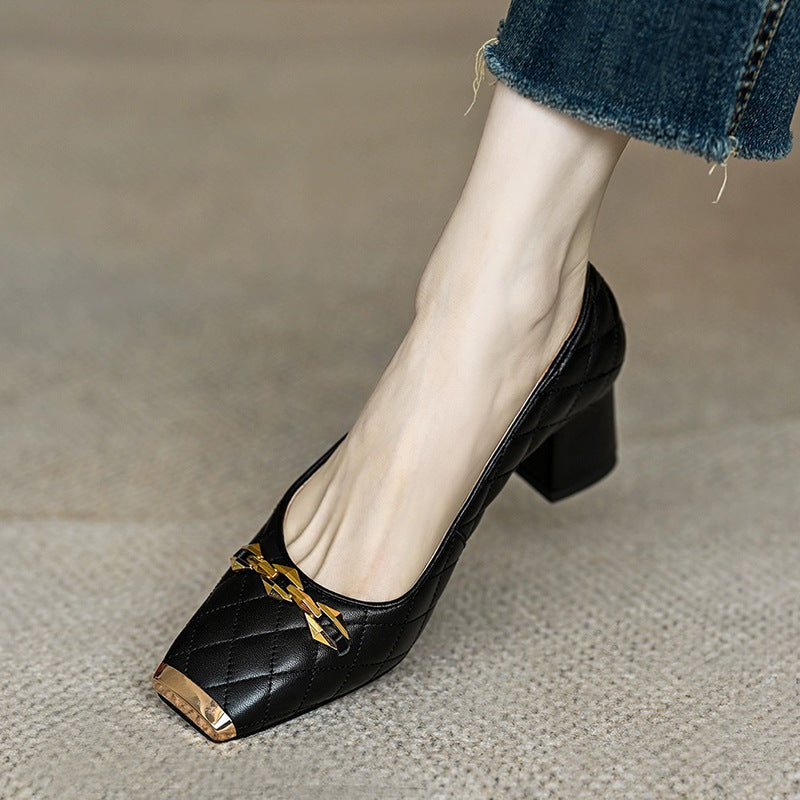 ELIZABETH BLOCK HEELS