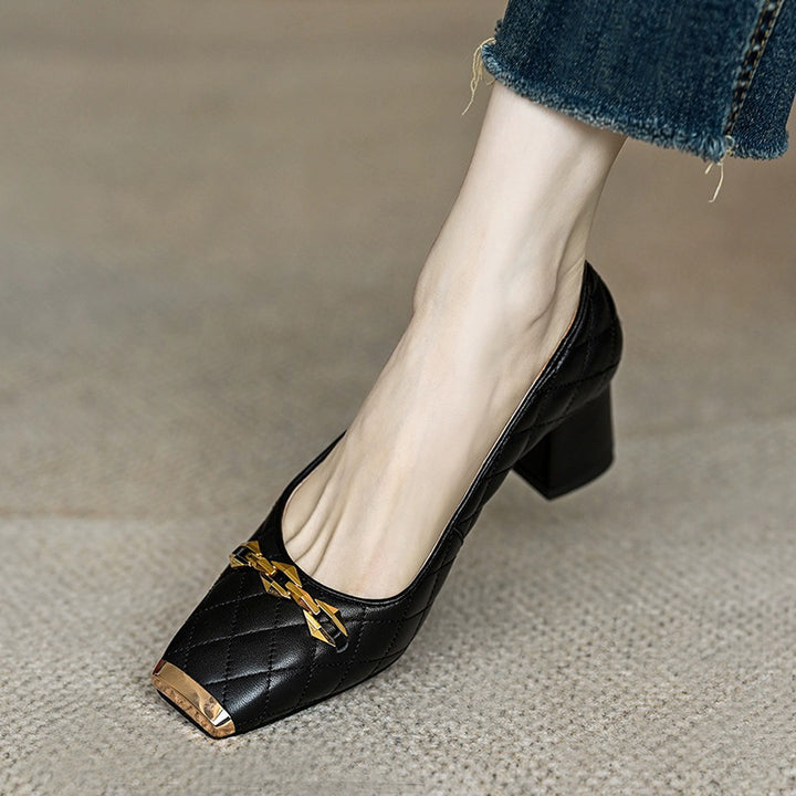 ELIZABETH BLOCK HEELS
