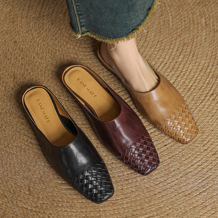 RIVIERA GENIUNE LEATHER MULES