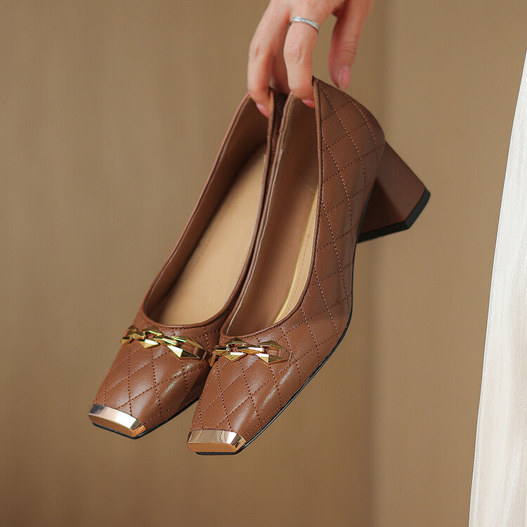 ELIZABETH BLOCK HEELS