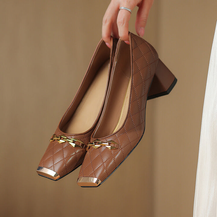 ELIZABETH BLOCK HEELS