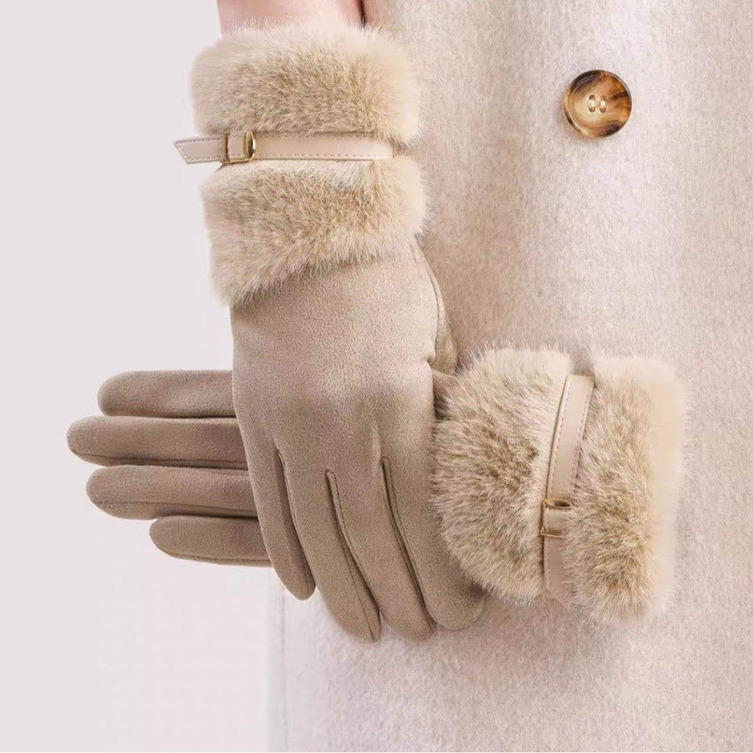 ISABELLA FUR TRIM GLOVES