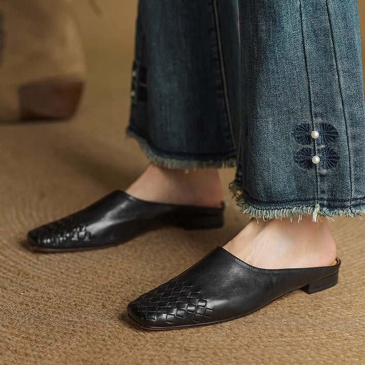 RIVIERA GENIUNE LEATHER MULES