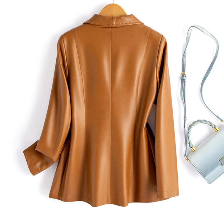 BOSS LADY LEATHER BLAZER