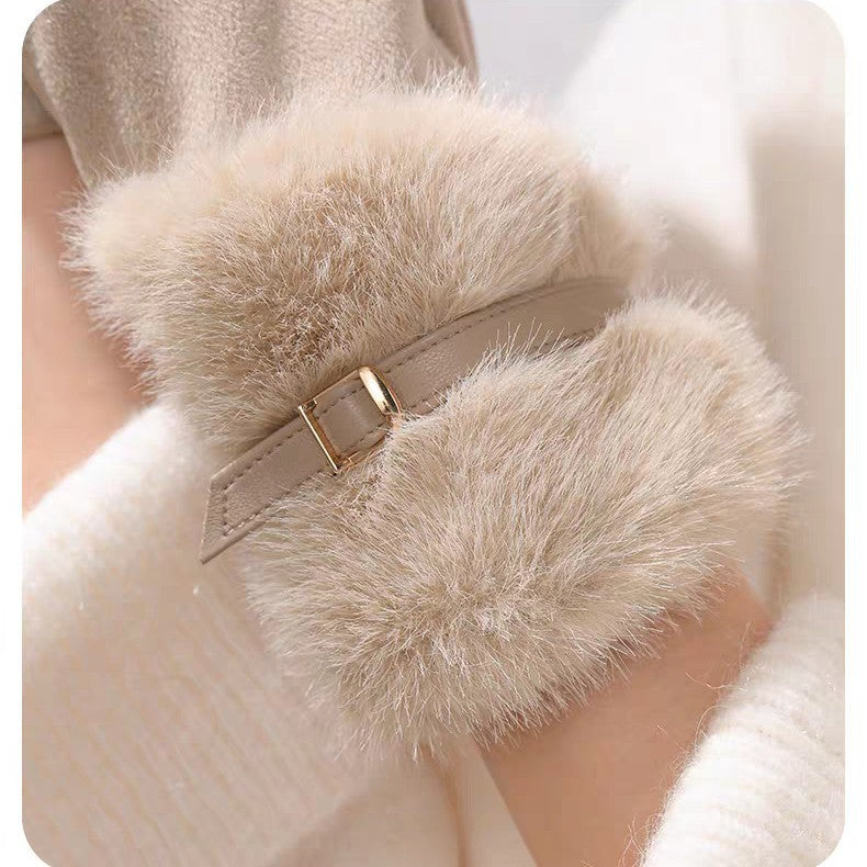 ISABELLA FUR TRIM GLOVES