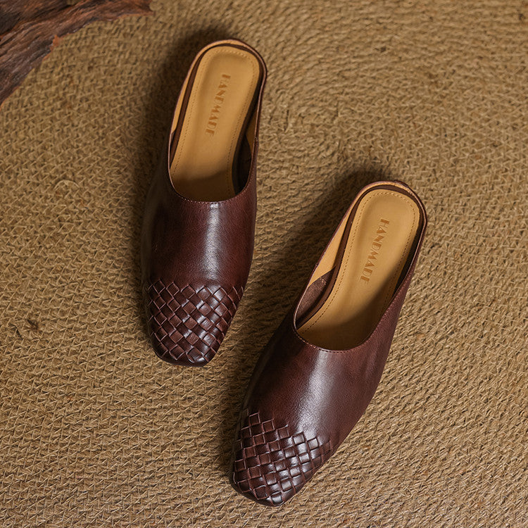 RIVIERA GENIUNE LEATHER MULES