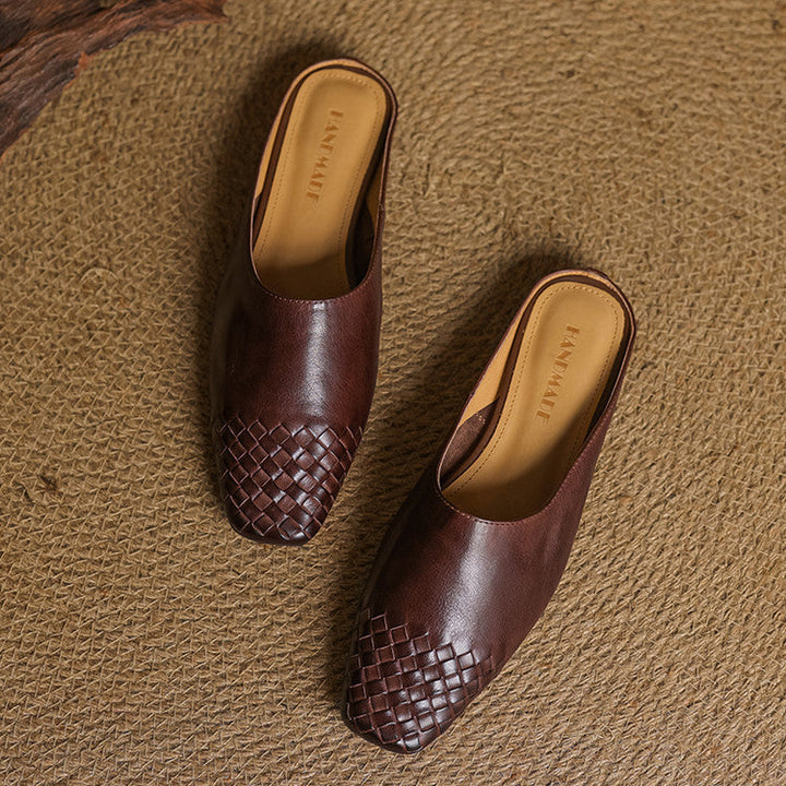RIVIERA GENIUNE LEATHER MULES