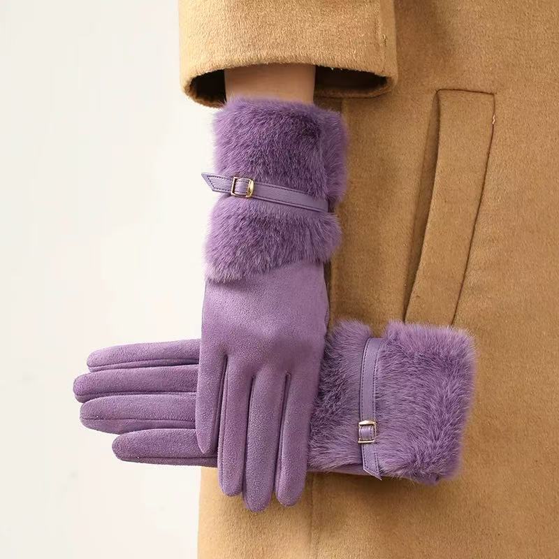 ISABELLA FUR TRIM GLOVES