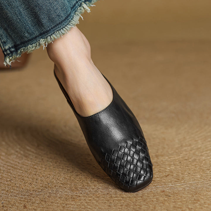 RIVIERA GENIUNE LEATHER MULES