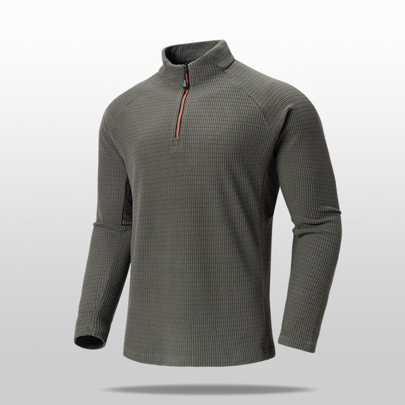 AERO RIDGE ZIPPER TEE