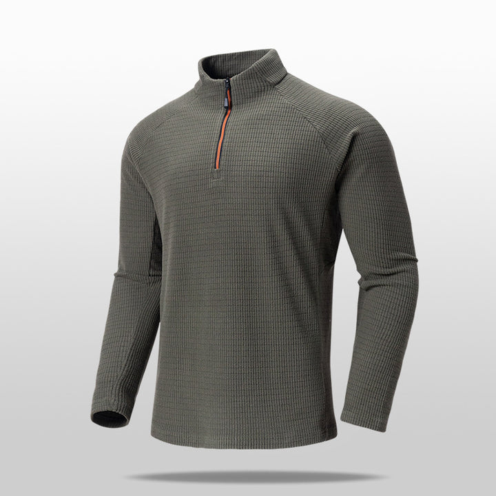 AERO RIDGE ZIPPER TEE