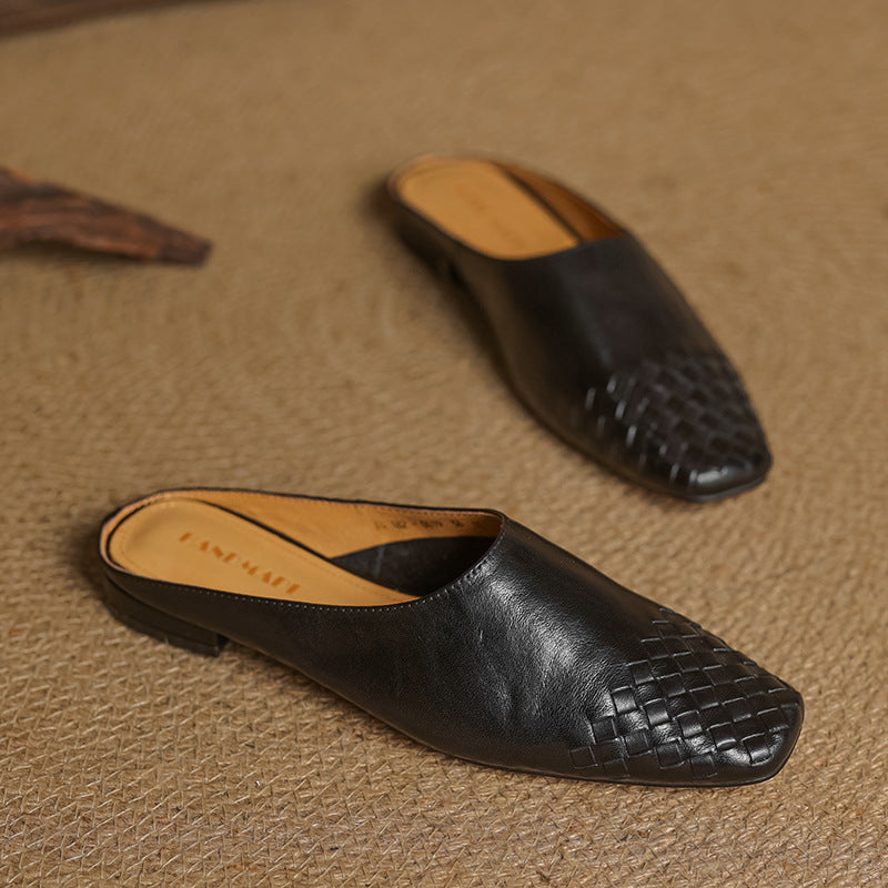RIVIERA GENIUNE LEATHER MULES