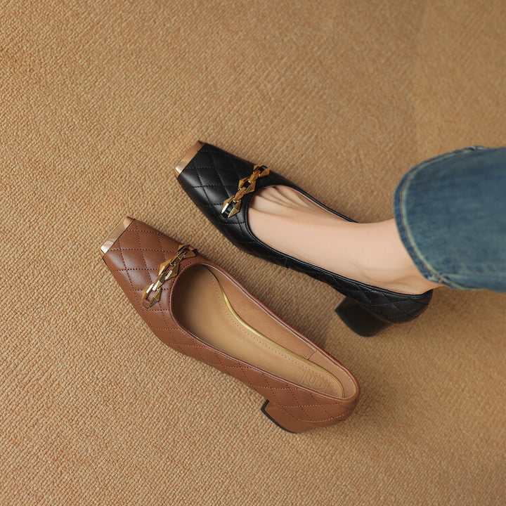 ELIZABETH BLOCK HEELS