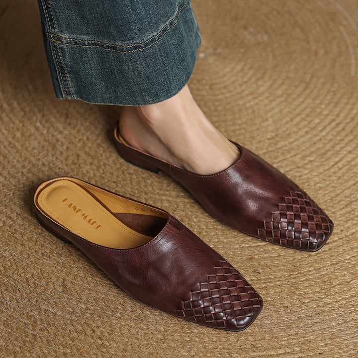 RIVIERA GENIUNE LEATHER MULES