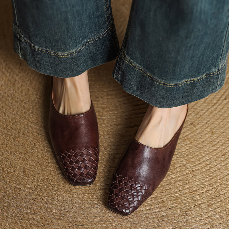RIVIERA GENIUNE LEATHER MULES