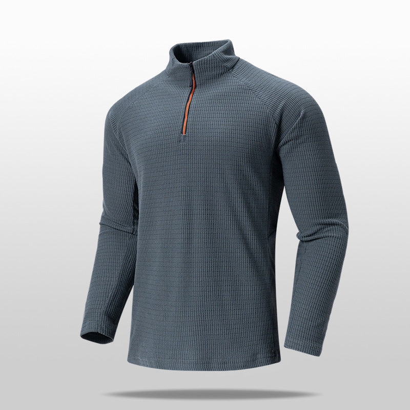 AERO RIDGE ZIPPER TEE