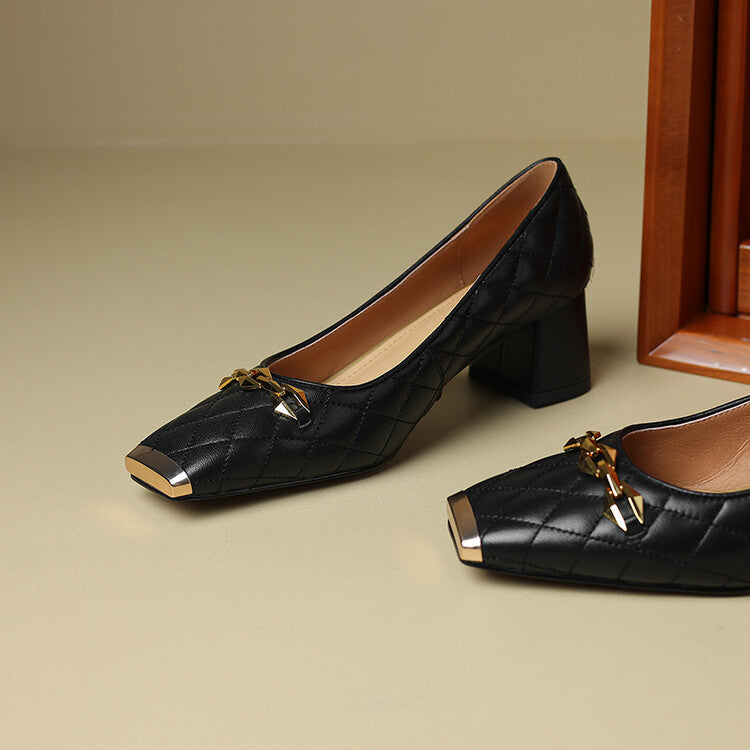ELIZABETH BLOCK HEELS