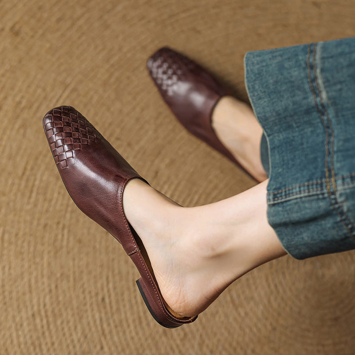 RIVIERA GENIUNE LEATHER MULES